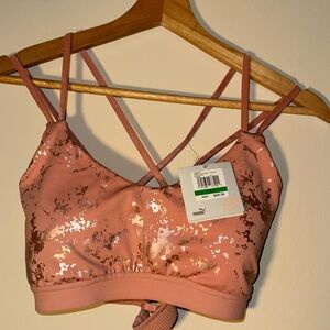 Puma NWT Peach Size Large Dry Cell Moisture Management Sports Bra